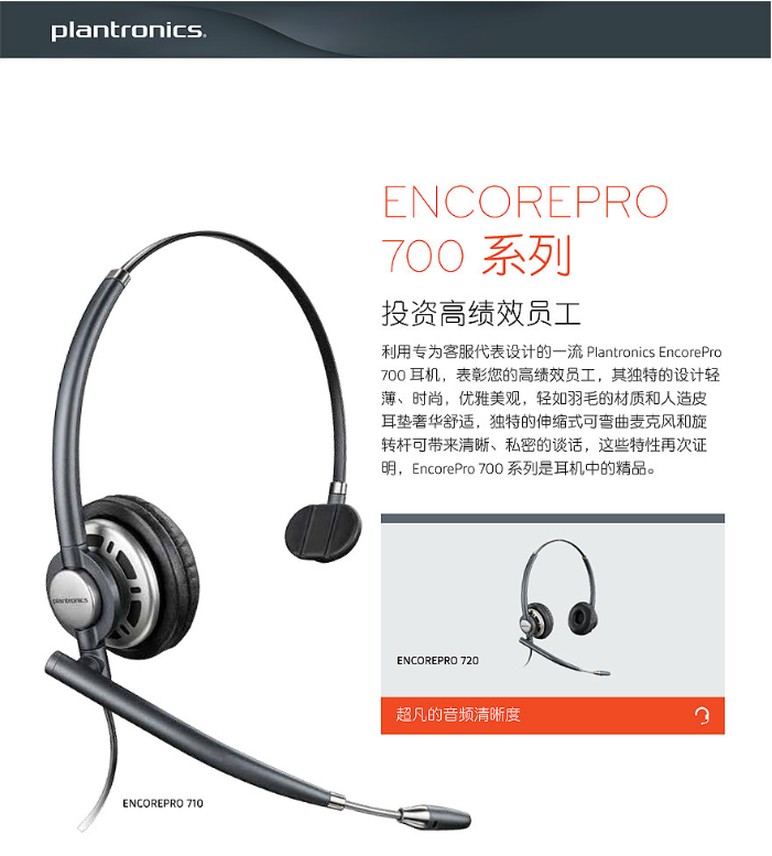 繽特力耳機(jī) EncorePro 700 系列